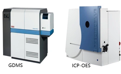 GDMS, ICP-OES